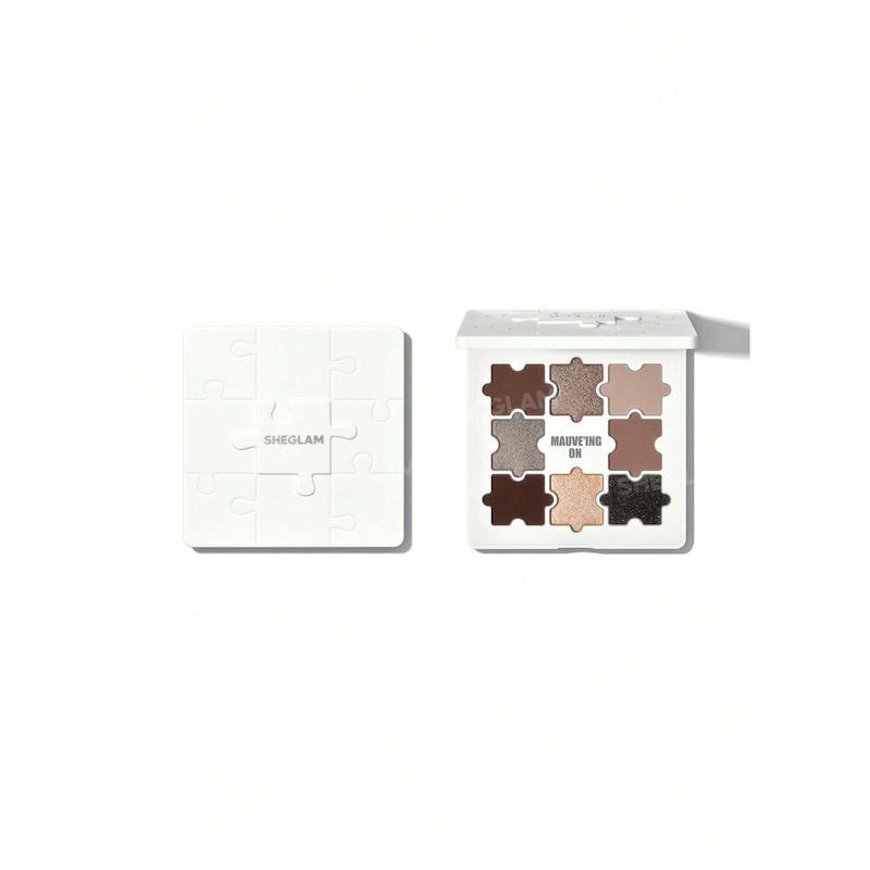پالت سایه 8 رنگ چشم طرح پازلی شیگلم مدل جزی جیگساو رنگ  Sheglam Mauv'ing On | Jazy Jigsaw Eyeshadow Palette