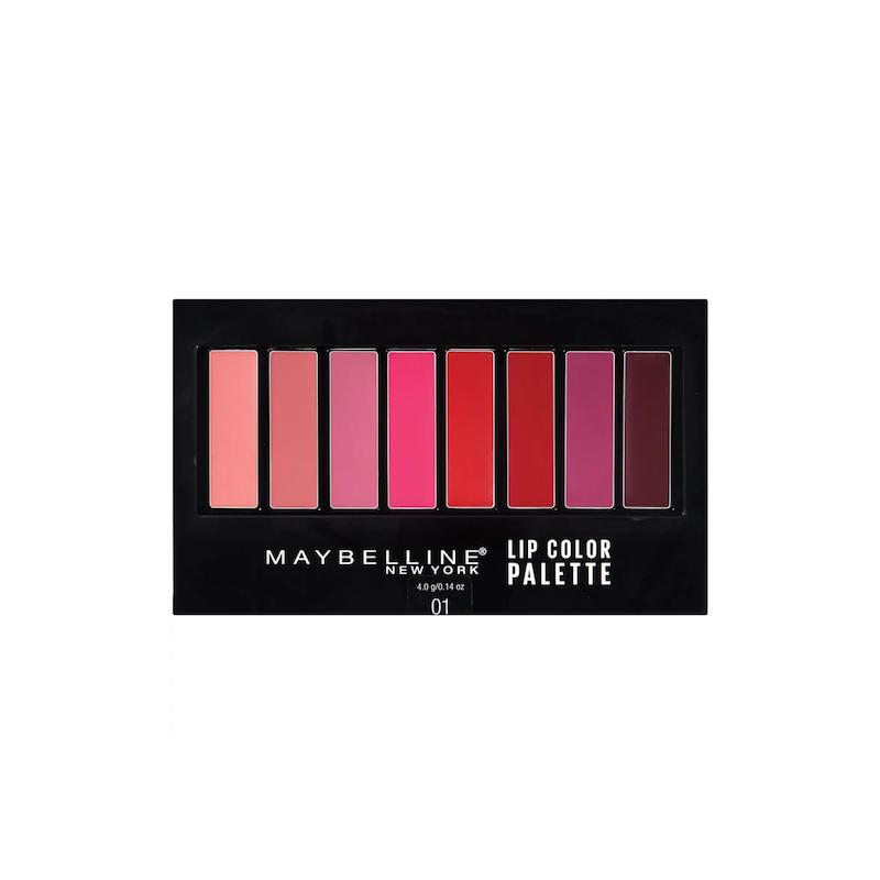 پالت رژ لب میبلین 8 رنگ شماره 01 Maybelline Lip Studio Lip Color Palette, 0.14 oz.