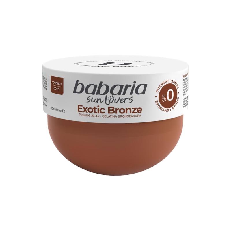 ژل برنزه کننده coconut-نارگیل باباریا |  babaria 300ml مدل SPF 0