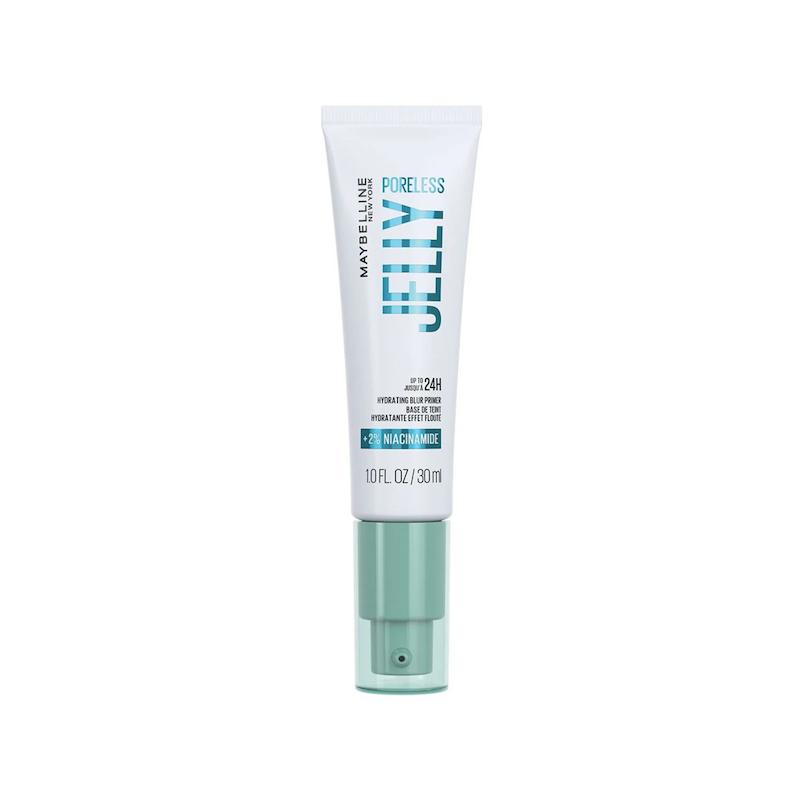 پرایمر ژله ای ضد منافذ و آبرسان 24 ساعته جیلی میبلینMaybelline Jelly حاوی 2٪ نیاسینامید حجم 30 میل