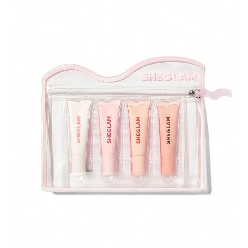 ست ۴ عددی لیپ گلاس های آبرسان شیگلم | Crystal Glaze Moisturizing Lipgloss Set 🍪 