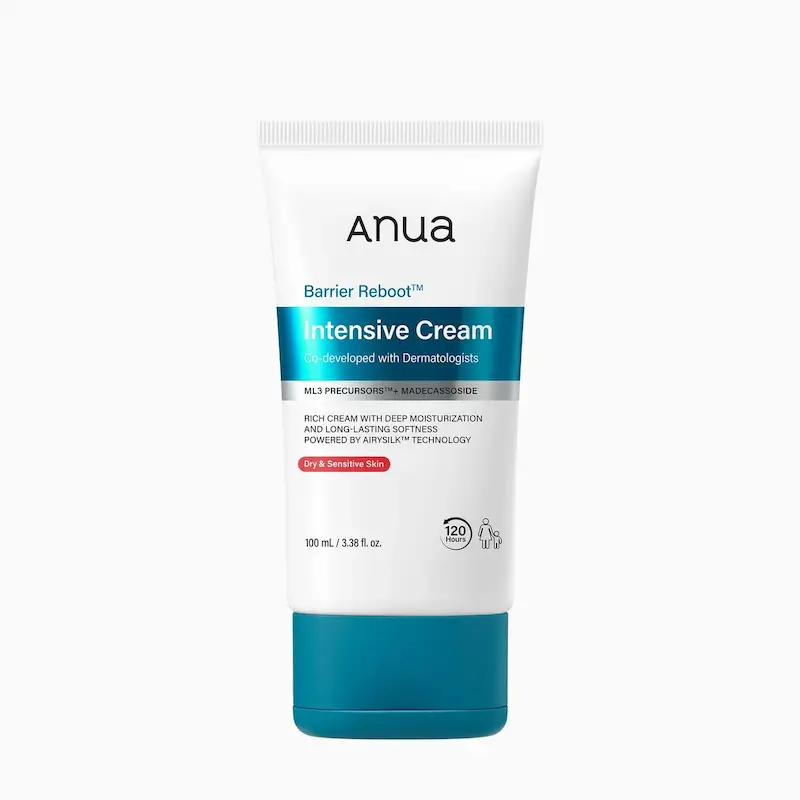 کرم مرطوب کننده و ترمیم کننده آنوا INTENSIVE مناسب پوست خشک و حساس حجم 100 میل ANUA BARRIER REBOOT INTENSIVE CREAM 