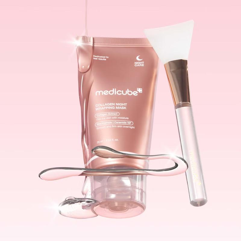 ماسک شب لایه بردار کلاژن مدی کیوب - Medicube Collagen Overnight Wrapping