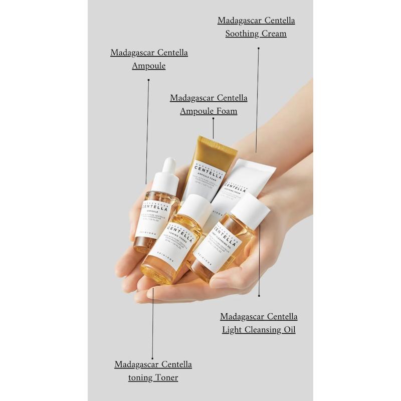  کیت مسافرتی 5 مرحله ای سنتلا ماداگاسکار اسکین 1004  SKIN1004 MADAGASCAR CENTELLA TRAVEL KIT