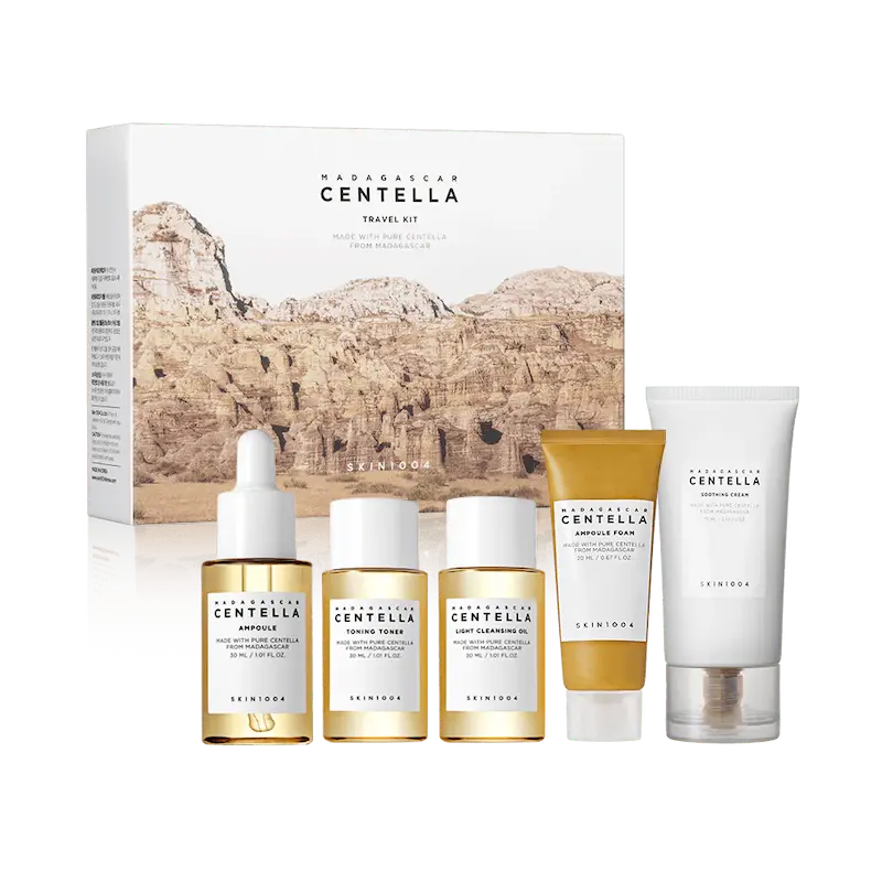  کیت مسافرتی 5 مرحله ای سنتلا ماداگاسکار اسکین 1004  SKIN1004 MADAGASCAR CENTELLA TRAVEL KIT