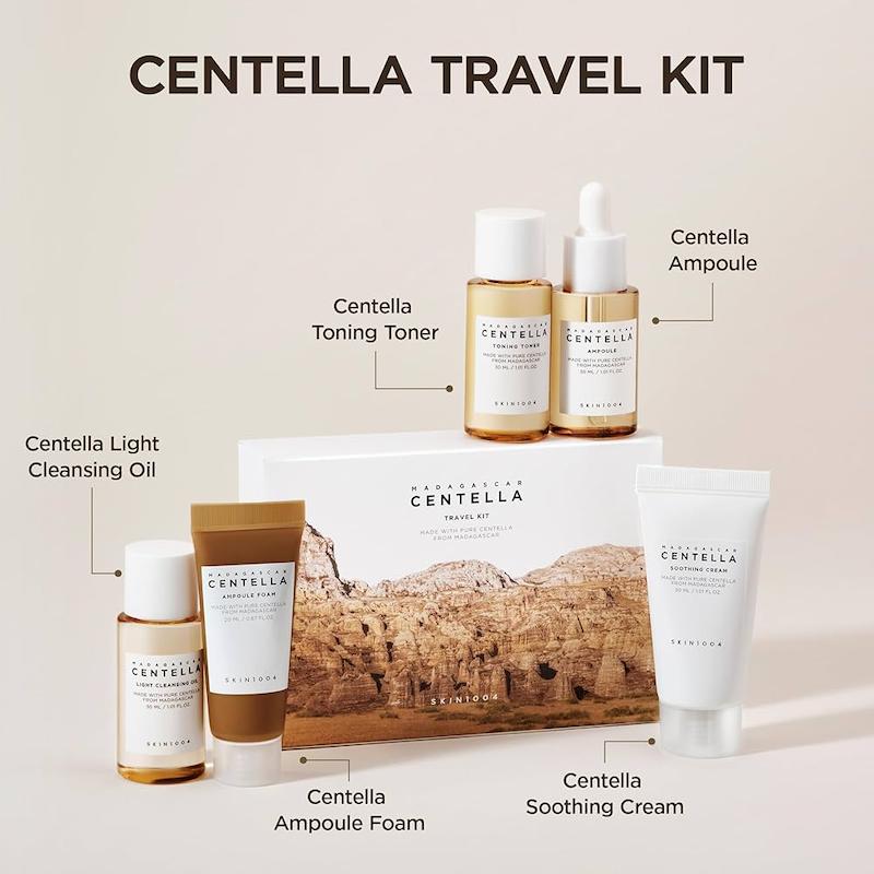  کیت مسافرتی 5 مرحله ای سنتلا ماداگاسکار اسکین 1004  SKIN1004 MADAGASCAR CENTELLA TRAVEL KIT