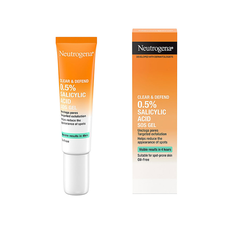 ژل ضد جوش اورژانسی 0.5% Salicylic Acid نوتروژینا Neutrogena NEUTROGENA Clear & Defend 0.5% Salicylic Acid SOS Gel