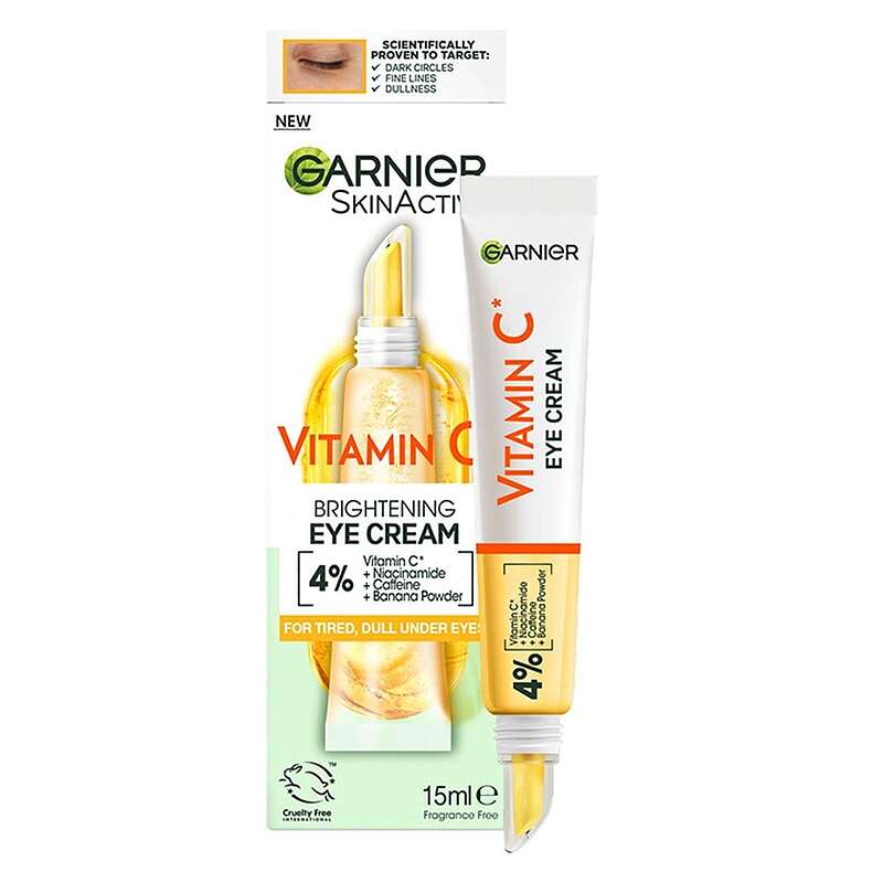 کرم دور چشم روشن کننده و ویتامین سی گارنیر Garnier Skin Active Vitamin C Brightening Eye Cream