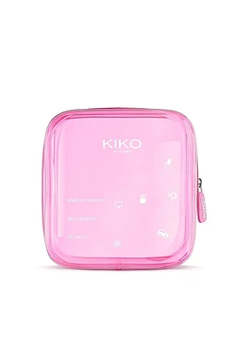 کیف کلاچ آرایشی pvc شفاف کیکو میلانو KIKO MILANO code K-14