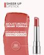 رژلب جامد براق sheer up فلورمار کد 004 warm peach