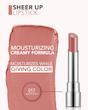 رژلب جامد براق sheer up فلورمار کد 017 peachy glow