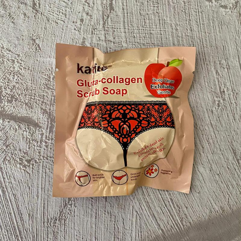 صابون اسکراب روشن کننده نواحی حساس کاریته Karite