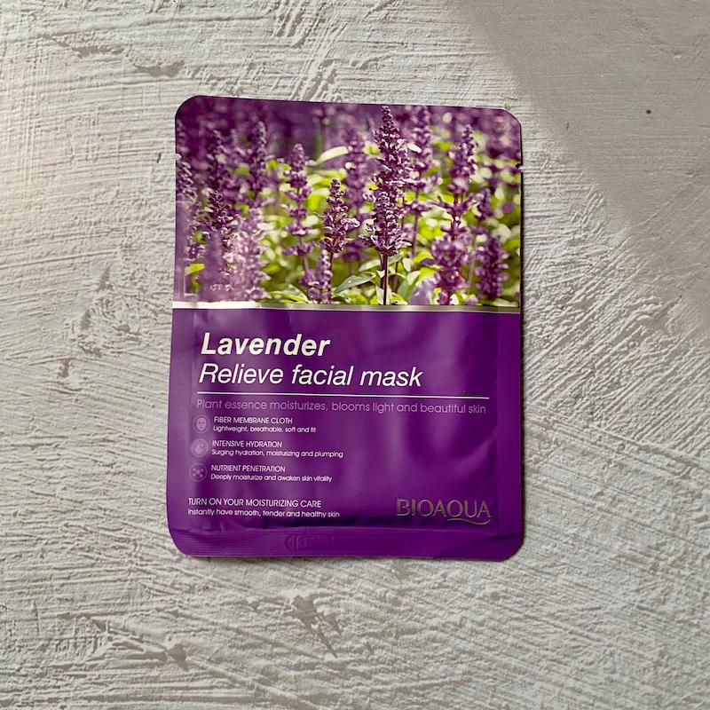 ماسک ورقه ای صورت مدل لوندر بیوآکوا Bioaqua