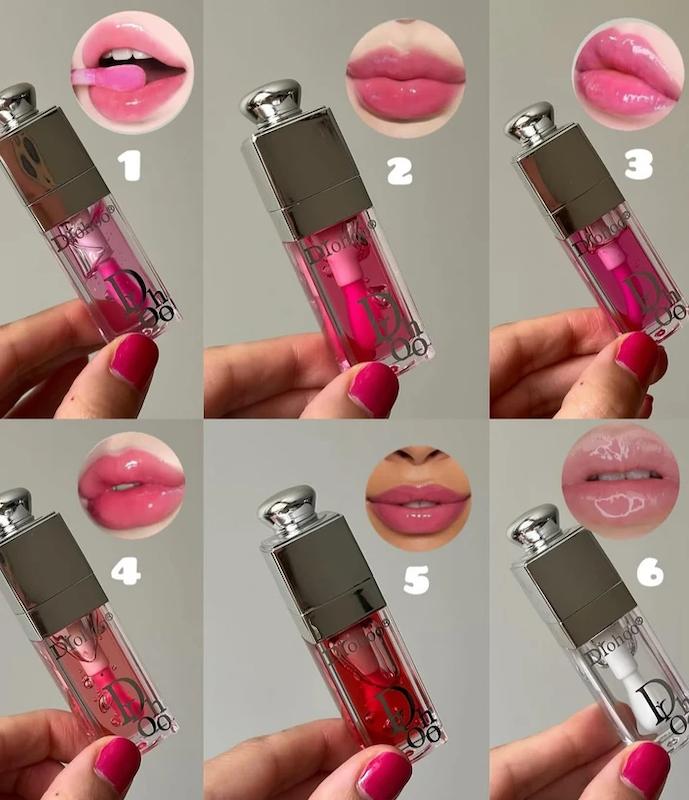 پک دوتایی لیپ گلاس طرح دیور Dior