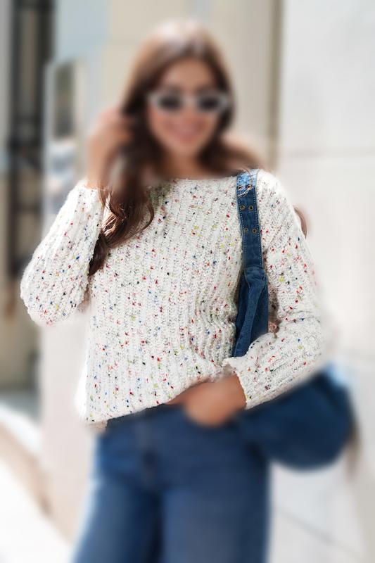 پیراهن بافت رنگی رنگی