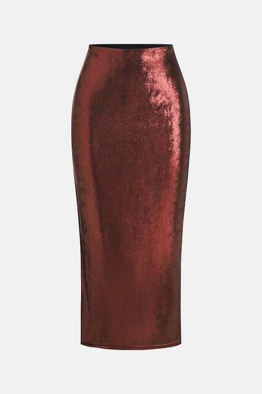 دامن burgundy 