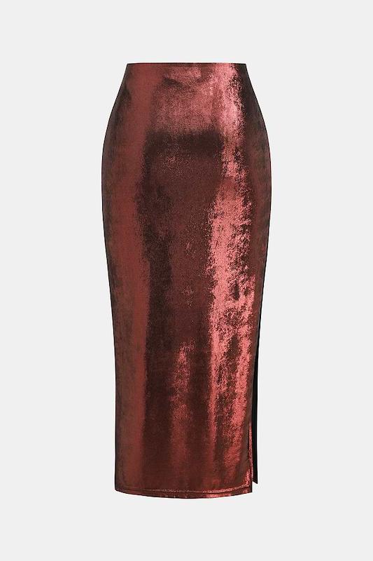 دامن burgundy 