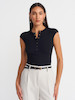 تاپ جلو دکمه Dilvin- مشکی