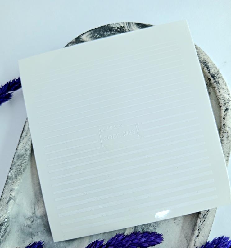 برچسب لنز ناخن طرح نوار سفید کد M23