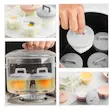 قالب‌های تخم مرغ و کوکو بخارپز از جنس سیلیکون فود گرید همراه درپوش و پایه برای استفاده داخل قابلمه یا بخارپز