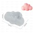 نمای نزدیک از قالب سیلیکونی ابر شفاف مدل بزرگ با جزئیات ابعاد چاپ شده در تصویر محصول