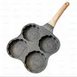 تابه چهارخانه مایفان با قالب‌های حیوانی برجسته، دسته چوبی و بدنه آلیاژ آلومینیوم مقاوم، مناسب پخت پنکیک و تخم‌مرغ.