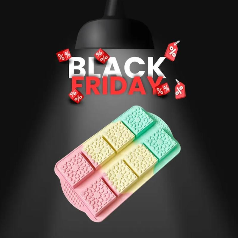  قالب دسر و شکلات سیلیکونی طرح موزاییک (۸ خانه)