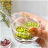 ست اردو خوری و پذیرایی تایوانی ۴ پیاله درب‌دار با سینی و قاشق 
