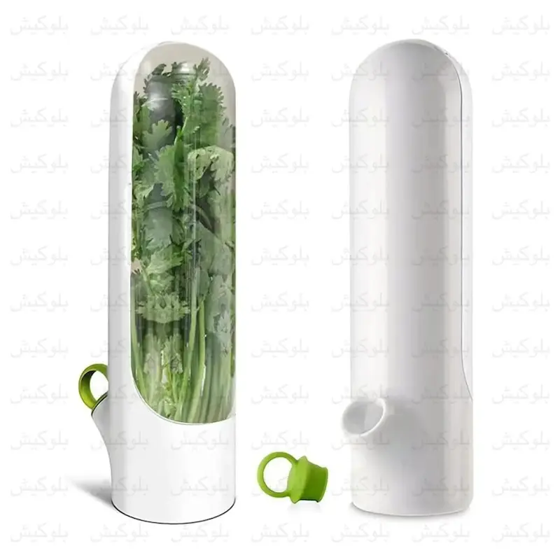 محفظه نگهداری سبزیجات Fresh Herb Saver با فیلتر/سینی داخلی برای تازه‌ماندن سبزی