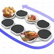 سینی گردان پذیرایی لوکس و ماژولار 8 تایی | Rotating Family Serving Tray
