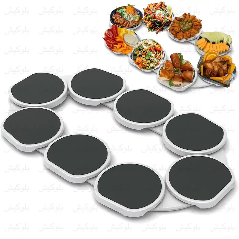 سینی گردان پذیرایی لوکس و ماژولار 8 تایی | Rotating Family Serving Tray