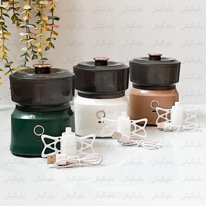 خردکن شارژی MY-01 چندرنگ کنار هم؛ مناسب خرد کردن پیاز، سبزی و گوشت (نمای ست)