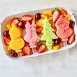 قالب سیلیکونی بستنی طرح کریسمسی با ۴ جایگاه برای پاپسیکل، ژله و دسر یخی
