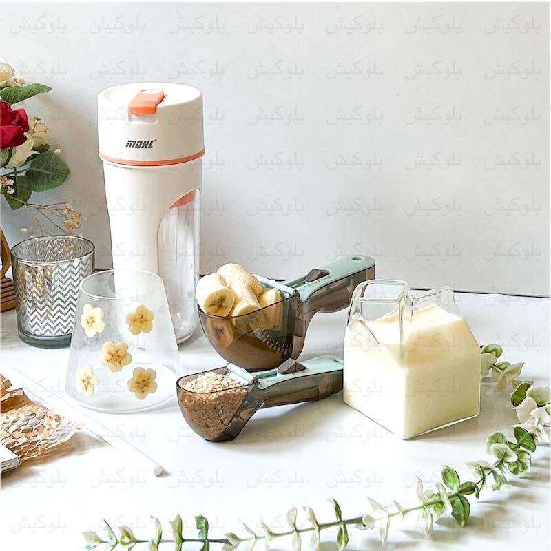 شیکر و مخلوط‌کن شارژی برند MDHL  | ظرفیت ۴۸۰ میلی‌لیتر برای ساخت صبحانه