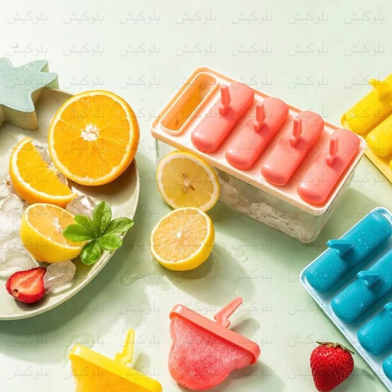قالب بستنی ابری ۵ خانه با باکس شفاف