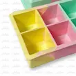 قالب ۶ حفره مکعبی نچسب مناسب پودینگ، ژله و پاستیل