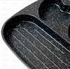 ماهیتابه گریل و تخم‌مرغ‌پز بلوکیش با سه بخش کاربردی، مناسب تهیه صبحانه حرفه‌ای