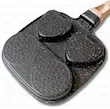 ماهیتابه سه قسمتی با سطح نچسب گرانیتی و دسته چوبی، مناسب گریل و پخت تخم‌مرغ