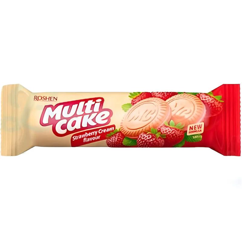 بیسکویت مولتی کیک طعم توت فرنگی ۱۸۰ گرمی