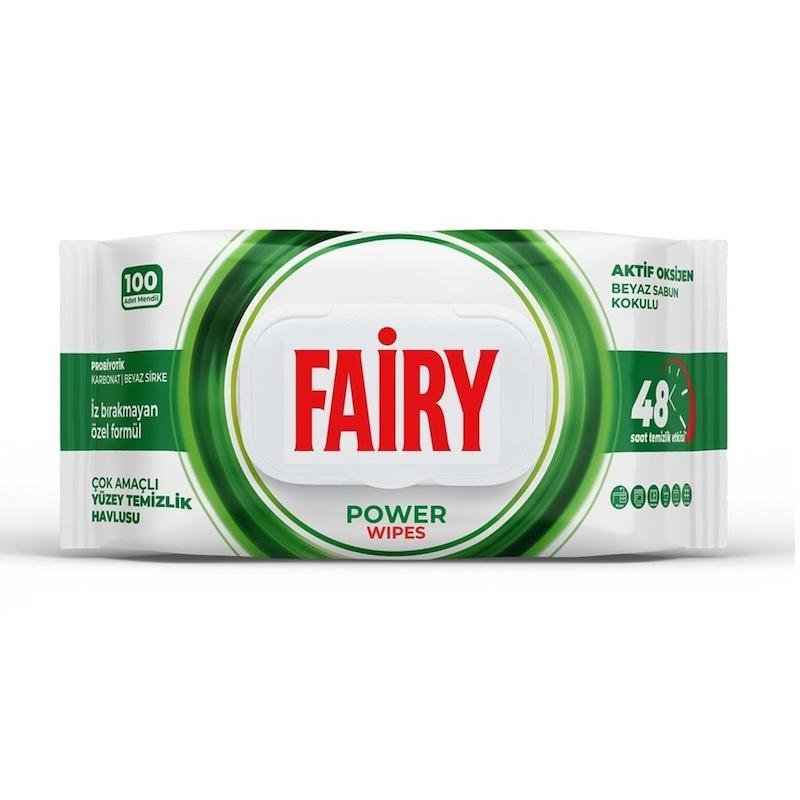 دستمال سطوح چند منظوره فیری رایحه اورجینال (صابونی)بسته 100 عددی