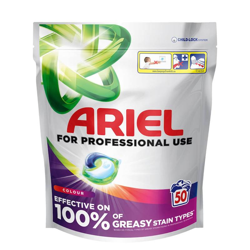 قرص ماشین لباسشویی آریل Ariel مدل Colour بسته 50 عددی