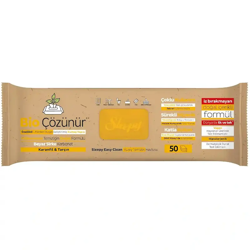 دستمال مرطوب مخصوص تی اسلیپی Sleepy بسته 50 عددی