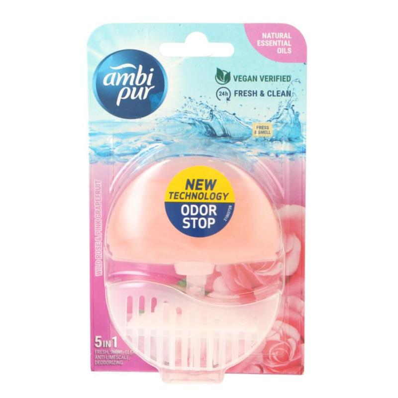 خوشبو کننده و جرمگیر توالت فرنگی امبی پور رایحه رز  وحشی