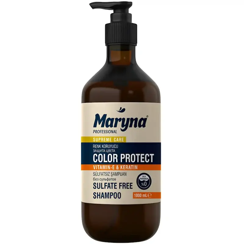 شامپو   رنگ شده بدون سولفات مارینا حجم 1000 میل