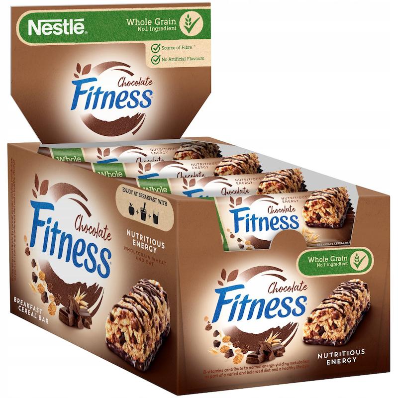 فیتنس بار رژیمی نستله Nestle مدل Chocolate وزن 23.5 گرمی بسته 16 عددی