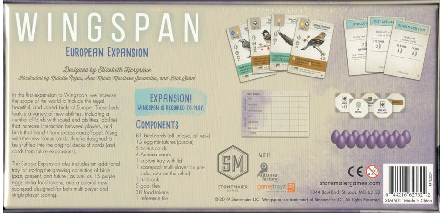Wingspan: European Expansion