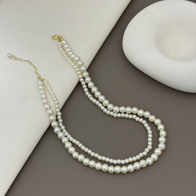 گردنبند مروارید دو لاین