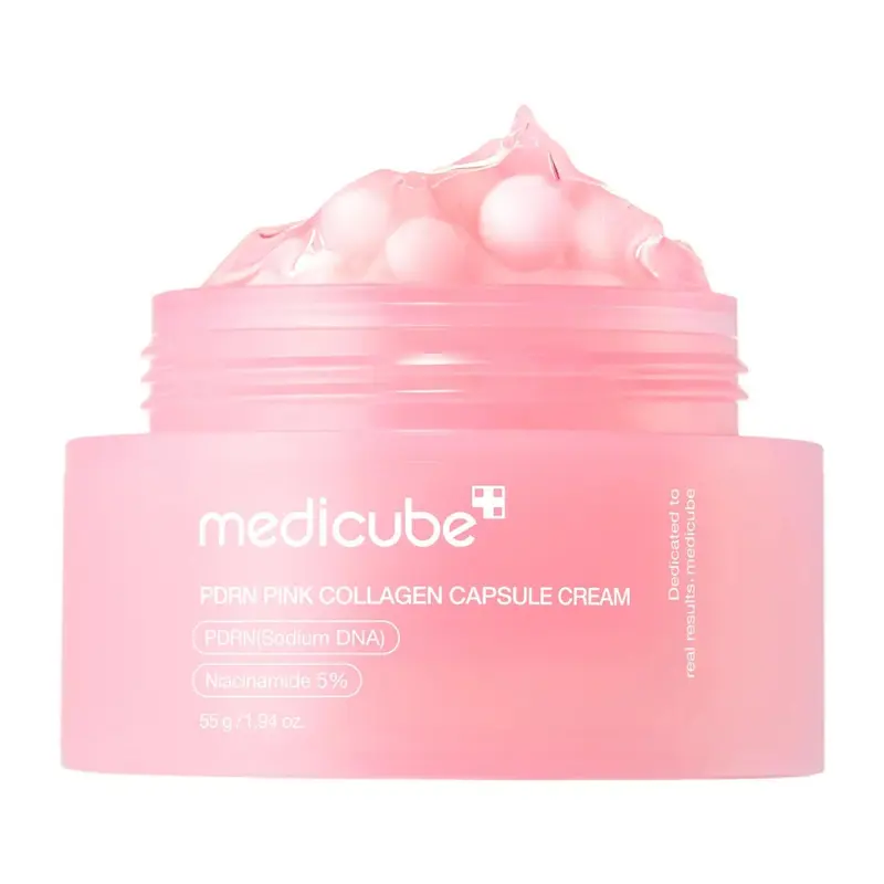 کرم کاسه ای کپسولی پینک کلاژن مدی کیوب medicube PDRN Pink Collagen Capsule Cream