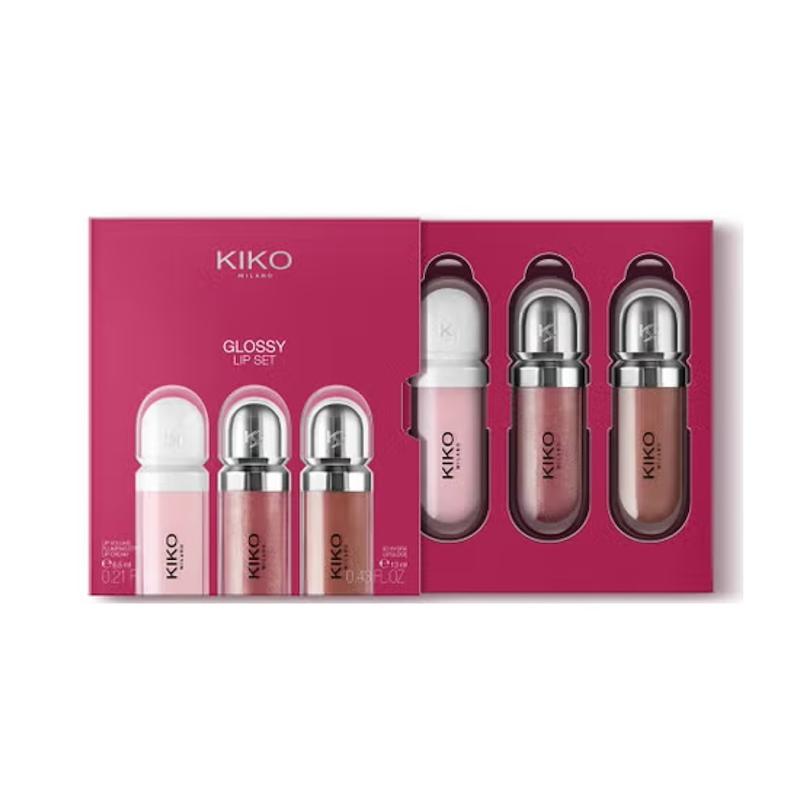 پک لیپ‌گلاس کیکو شماره 01 | KIKO Glossy Lip Set – براق‌کننده و لطافت‌بخش لب