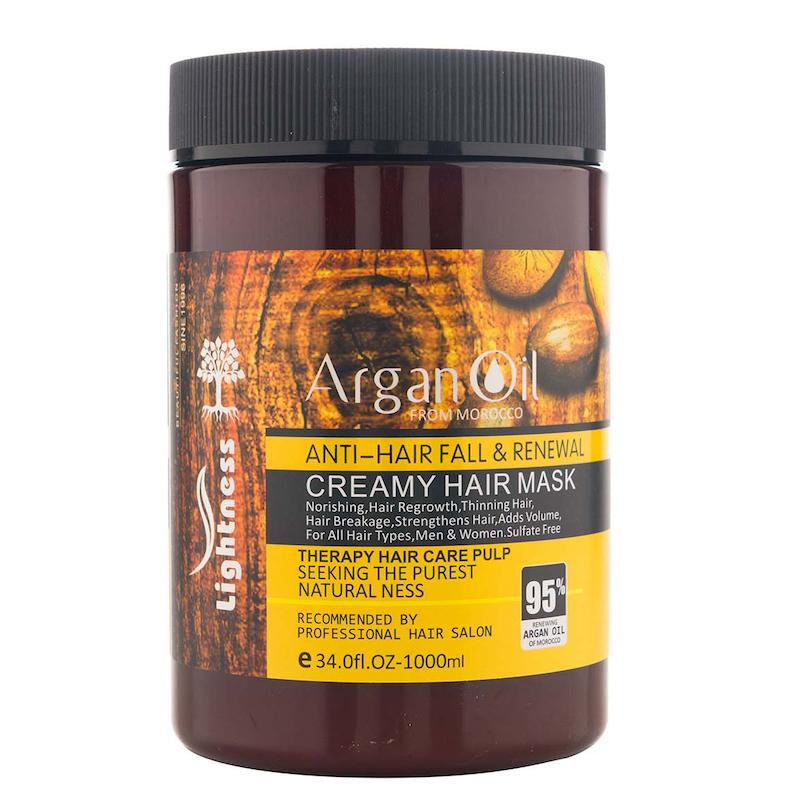 ماسک مو لایتنس آرگان | Lightness Argan Hair Mask – ترمیم، آبرسانی و نرم‌کننده عمیق مو